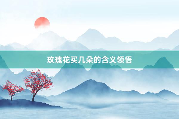 玫瑰花买几朵的含义领悟